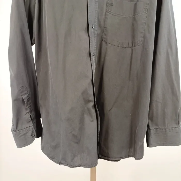Chemise homme Pierre Cardin grise classique manches longues taille 43/44 coton A1479 - photo numéro 5
