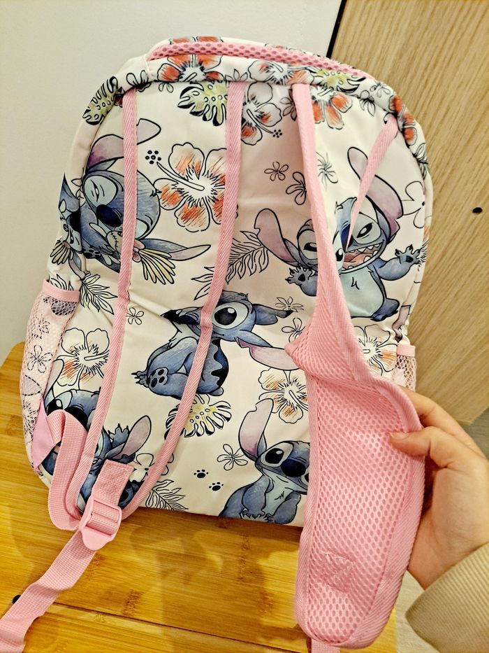 magnifique sac à dos NEUF stitch tropical cartable école rentrée scolaire - photo numéro 3
