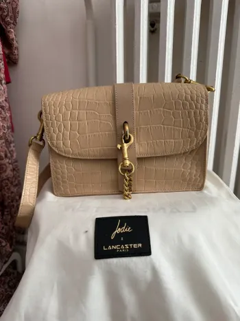 Sac à main Jodie la petite frenchie x Lancaster beige