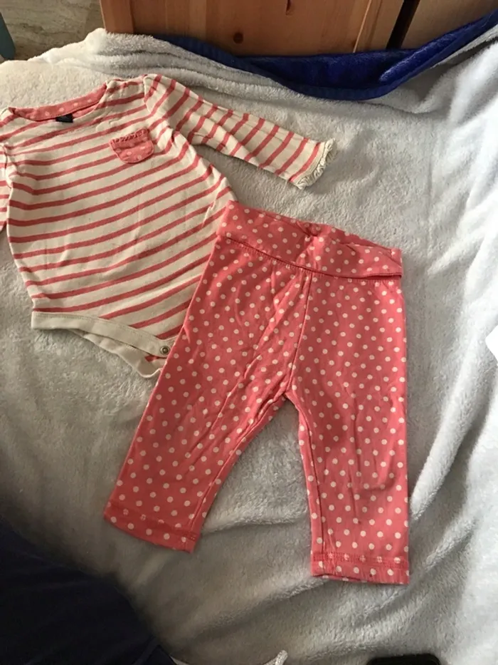 Ensemble body, pantalon 12 mois - photo numéro 2