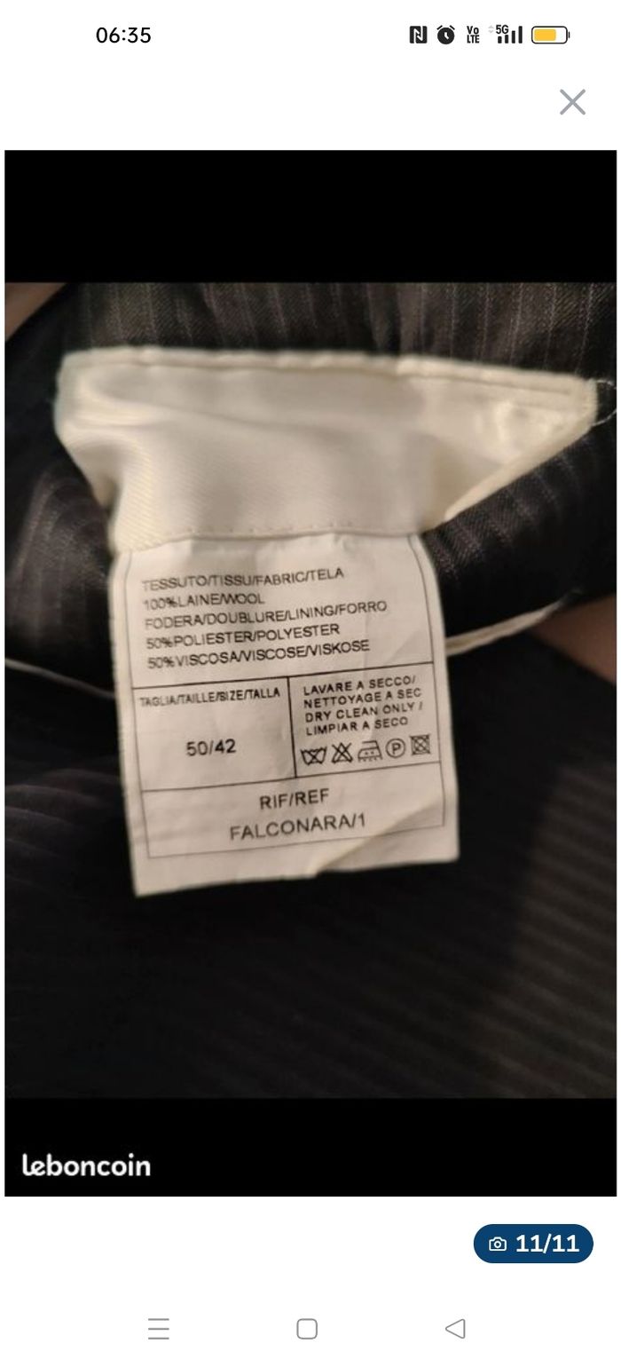 Costume homme izac en 42 - photo numéro 10