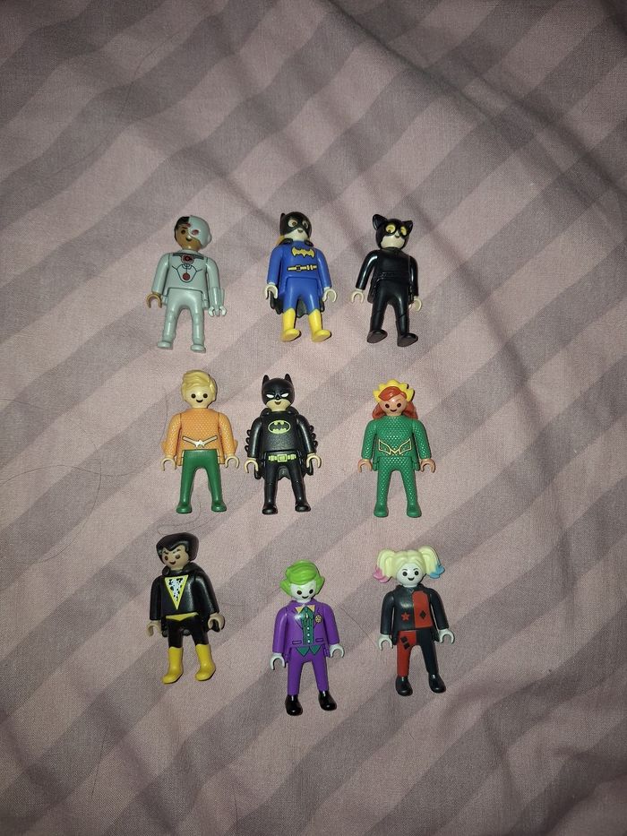 Lot 9 playmobil dc kinder