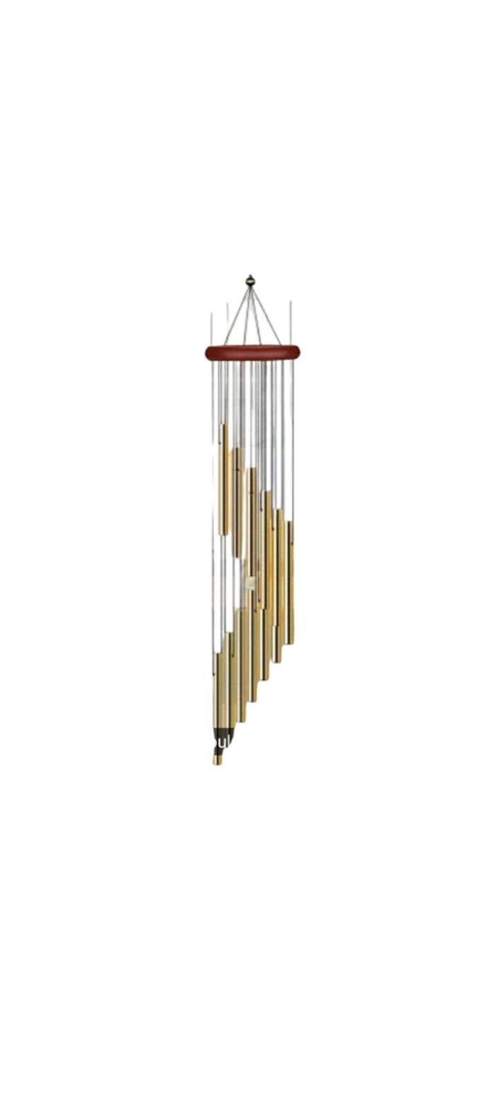 Carillon à vent doré