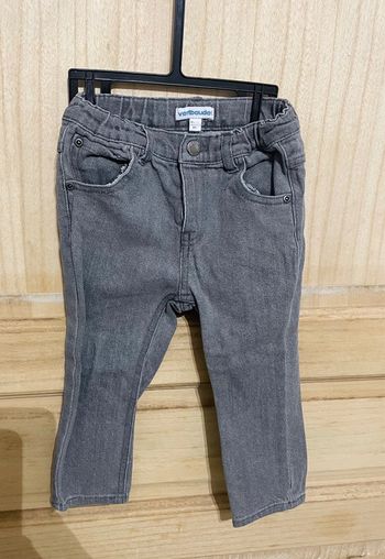Jeans uni basique gris 2 ans