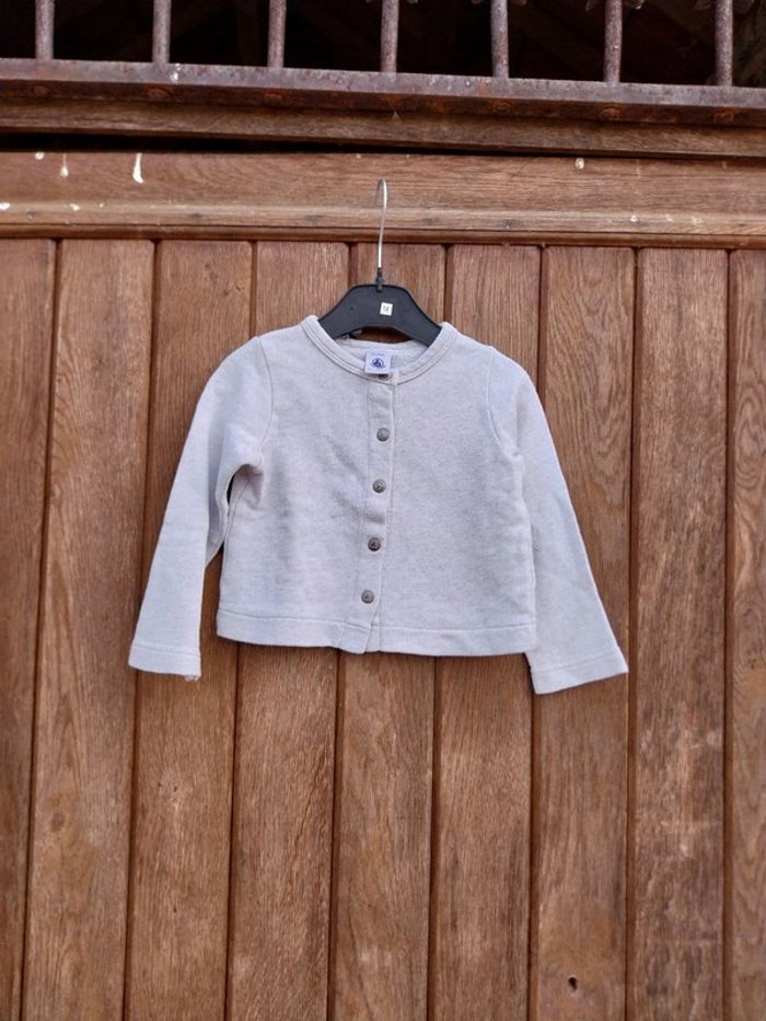 Cardigan Léger Rose Cupcake 12 Mois De Petit Bateau, Gilets Fille