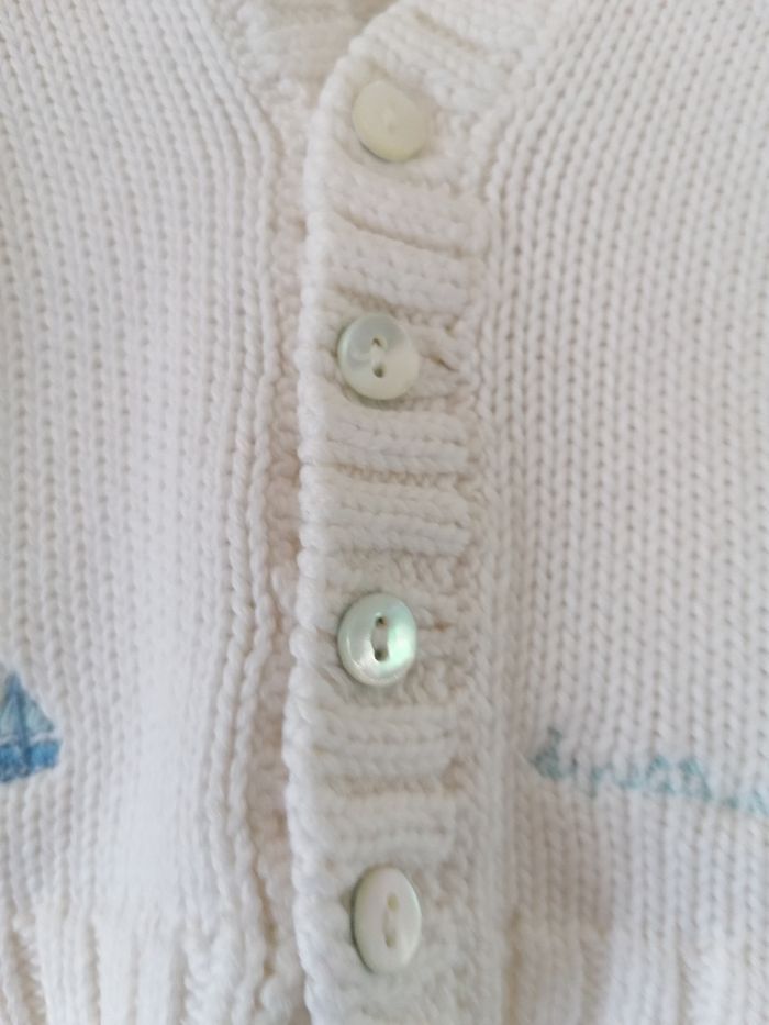 Gilet manches longues, coton, jacadi, 3mois - photo numéro 3