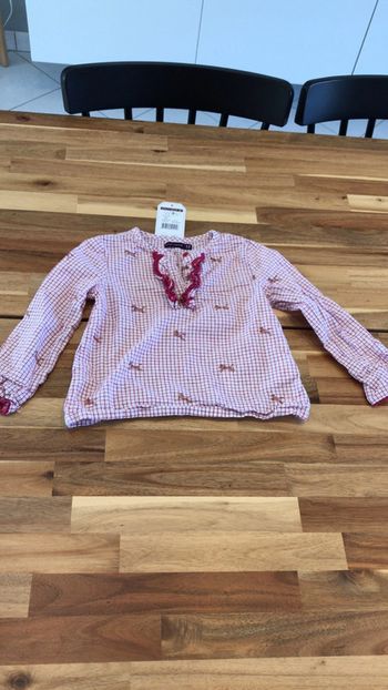 Chemise blouse à carreaux