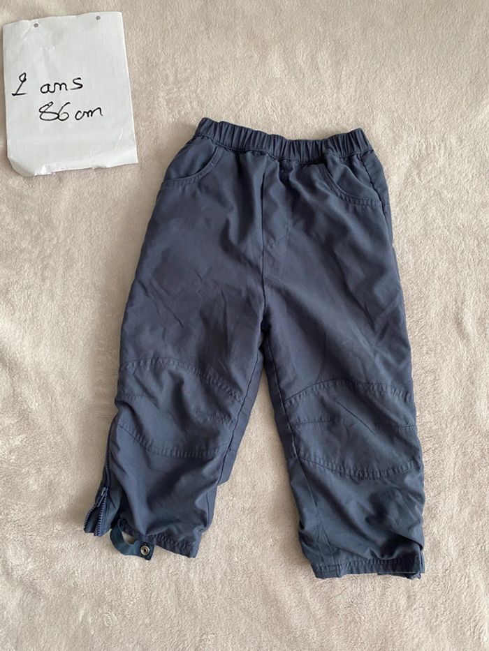 Lot de 3 pantalons chauds - 2 doublés & 1 velour - 2 ans - Dpam, tout compte fait et autre TBE - photo numéro 2