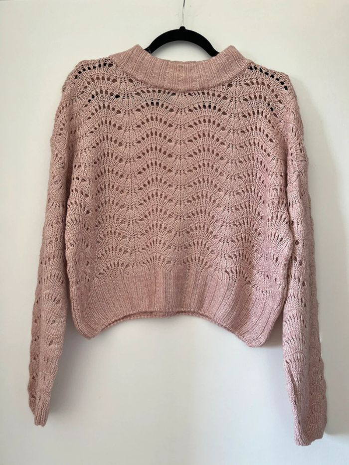 Pull d’hiver Urban Outfitters rose taille S - photo numéro 3