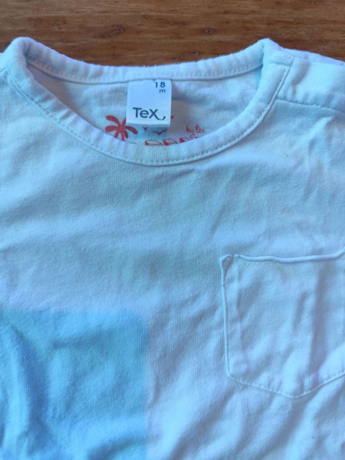 Tee shirt blanc uni taille 18 mois - photo numéro 3
