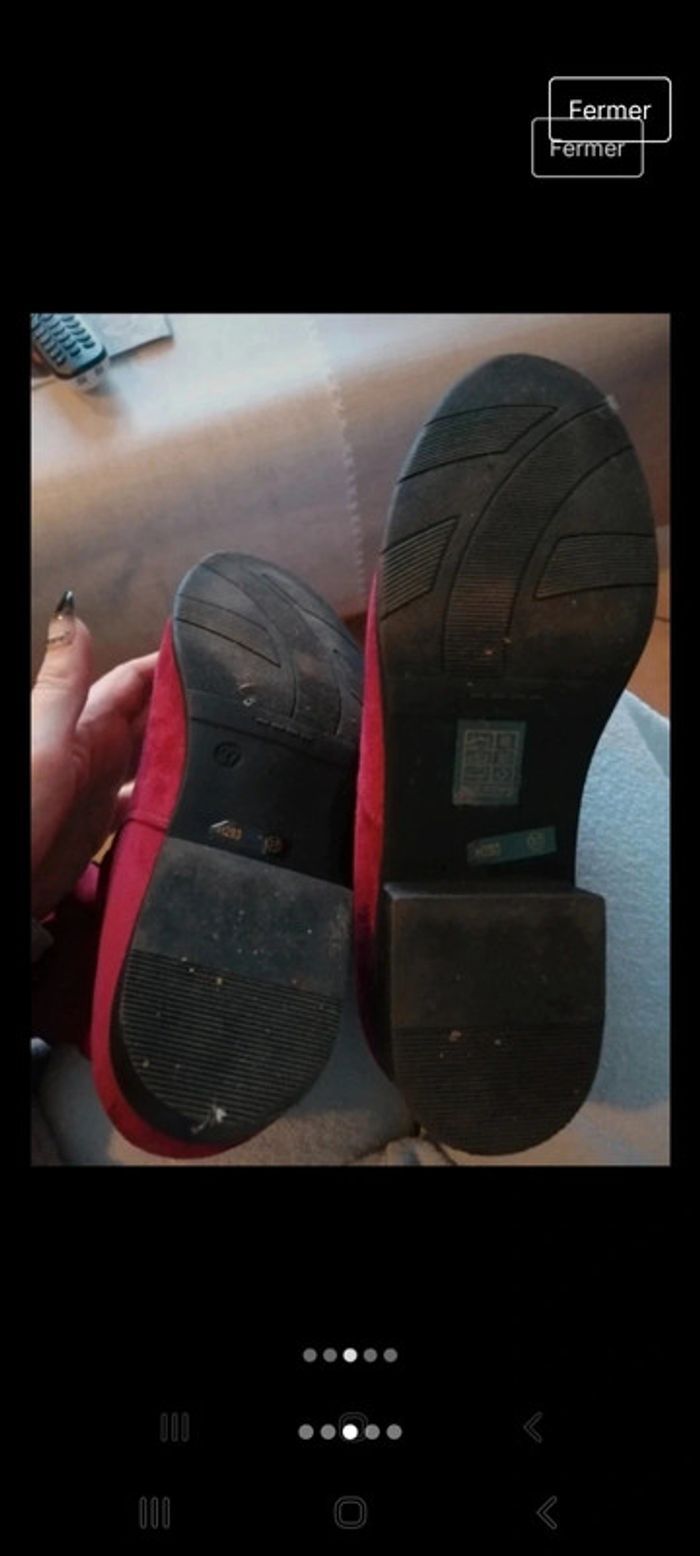 Cuissardes en nubuck bordeaux - photo numéro 4