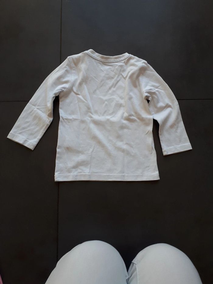 Tee-shirt manches longues état neuf Lulu Castagnette 12 mois - photo numéro 4