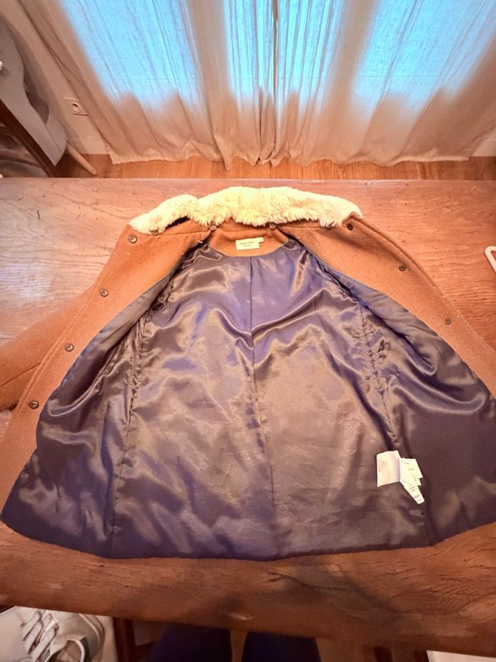 Manteau fille Monoprix – 8 ans – col fourrure - photo numéro 3