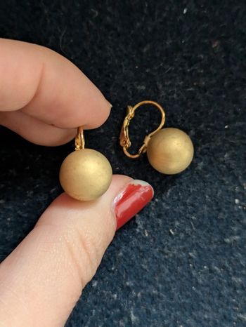 Boucles d'oreilles dorées