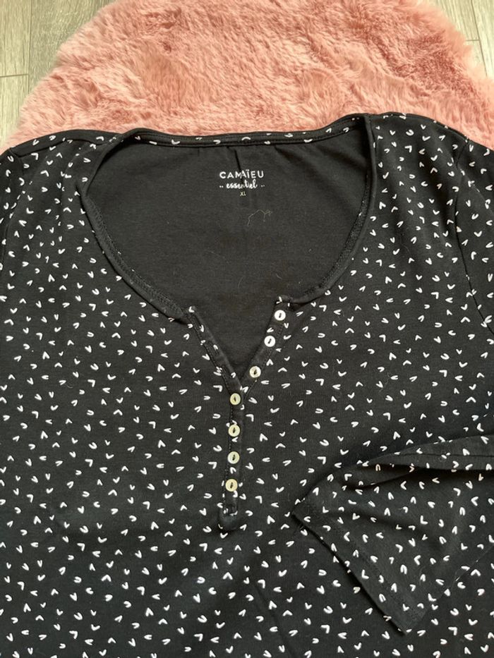 Teeshirt manche longue XL noir - photo numéro 3