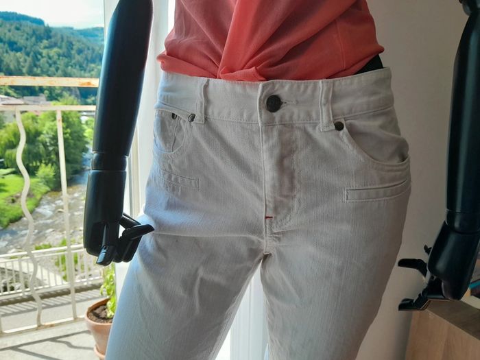 Pantacourt blanc Taille 36 - photo numéro 3