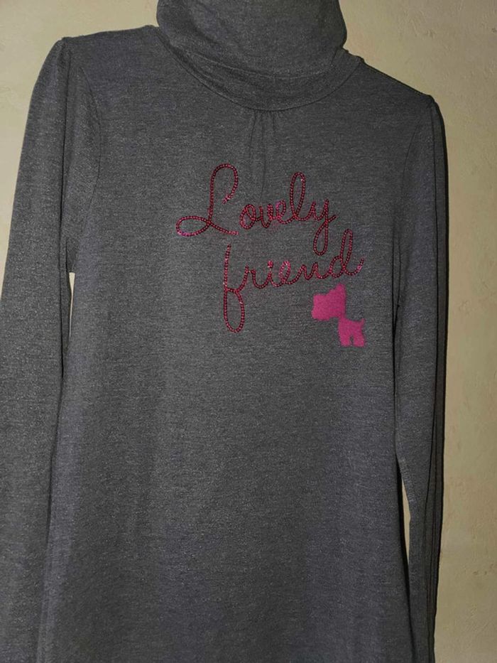 tee shirt col roulé fille 14 ans - photo numéro 3