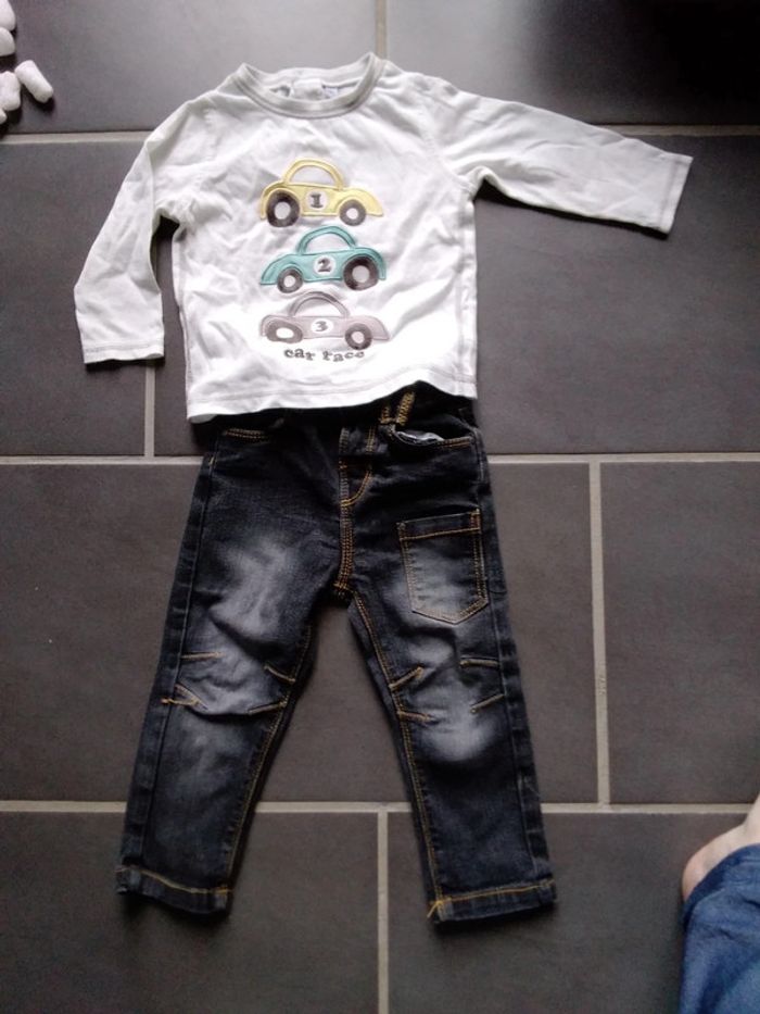 Jeans + pull léger