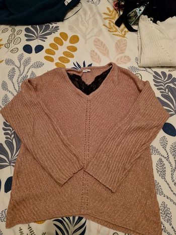 Pull rose doré