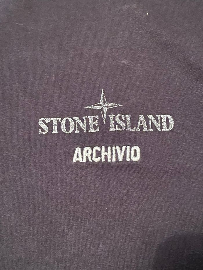 T-shirt stone island mussola gommata taille xl - photo numéro 4