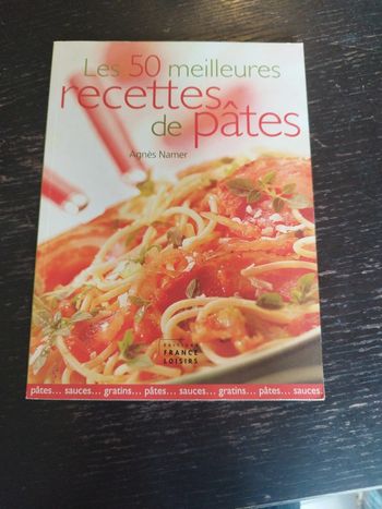 Livre de recettes "les 50 meilleures recettes de pâtes"