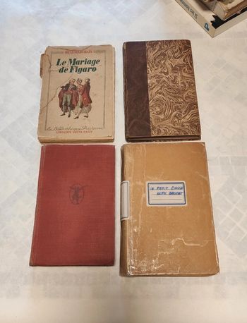 Lot d'anciens livres