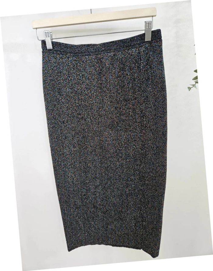 Ensemble brillant en laine débardeur et jupe Benetton - photo numéro 9