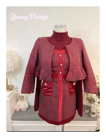 Ensemble 3 pièces  bordeaux chic Barbie princesse