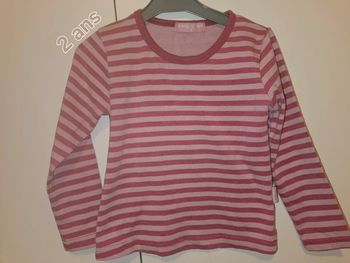 Pull fin rose à rayures rose/violet - Boggy woogy - 2 ans