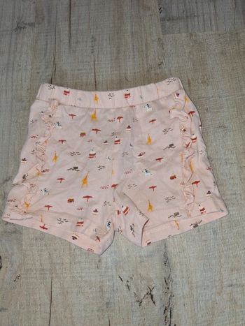 Short beige fille 12 mois
