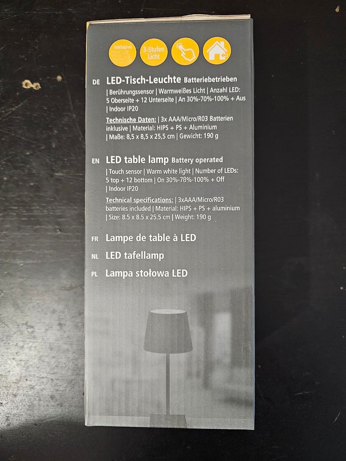 Petite Lampe de Table à LED sans fil - Neuve - photo numéro 2