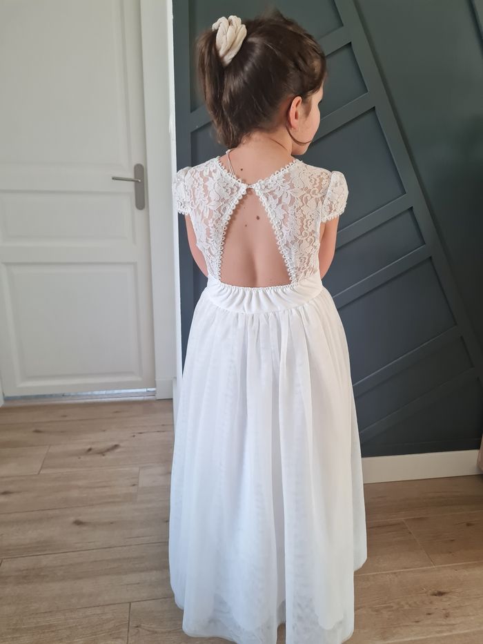 Robe cérémonie blanche 10 ans - photo numéro 5