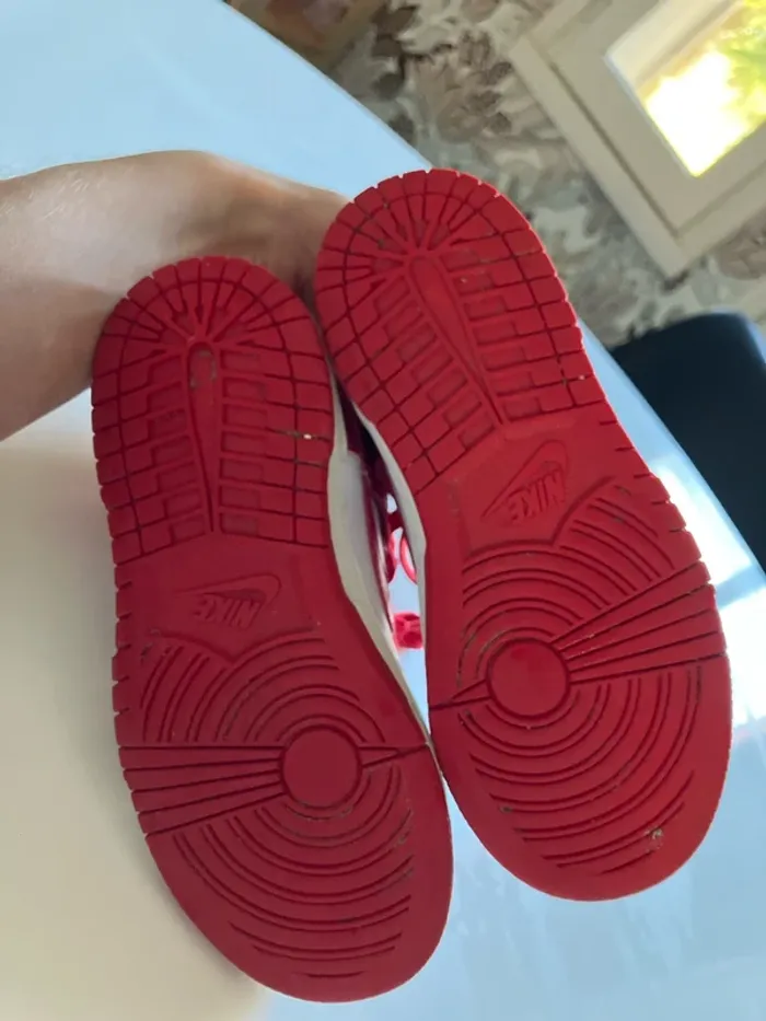 Basket Nike Dunk haute rouges pour enfant - photo numéro 8