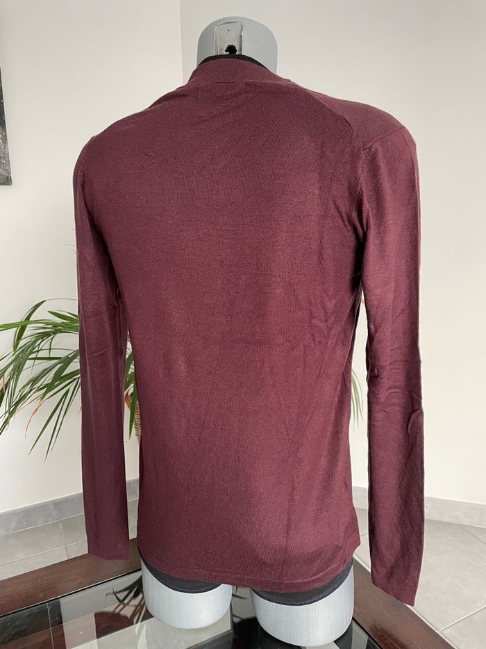 Pull bordeaux Celio - photo numéro 3