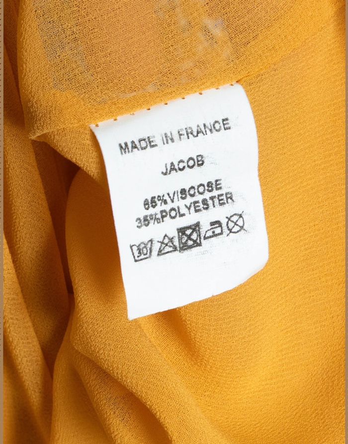 Robe fleurie jaune SAAJ Paris Taille 36 - photo numéro 10