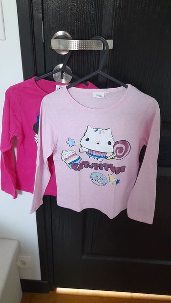 Lot T-shirt fille 5ans 