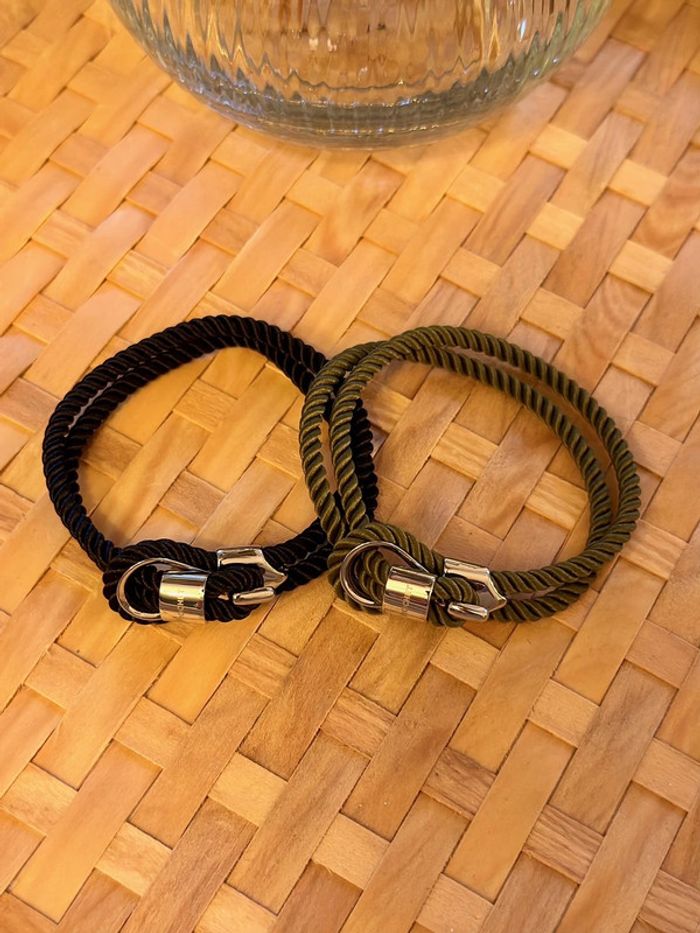 Bracelet navigateur cordon kaki - Rochet