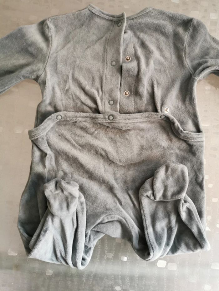 Pyjama bébé vert - photo numéro 4