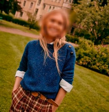 Pull sezane blue en laine