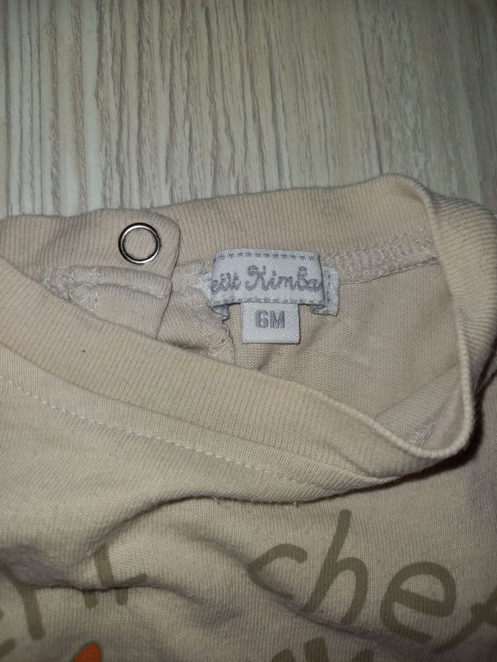 Lot de 2 t-shirts ML garçon 6 mois - photo numéro 4