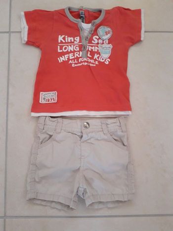 T-shirt + Short - 6 MOIS