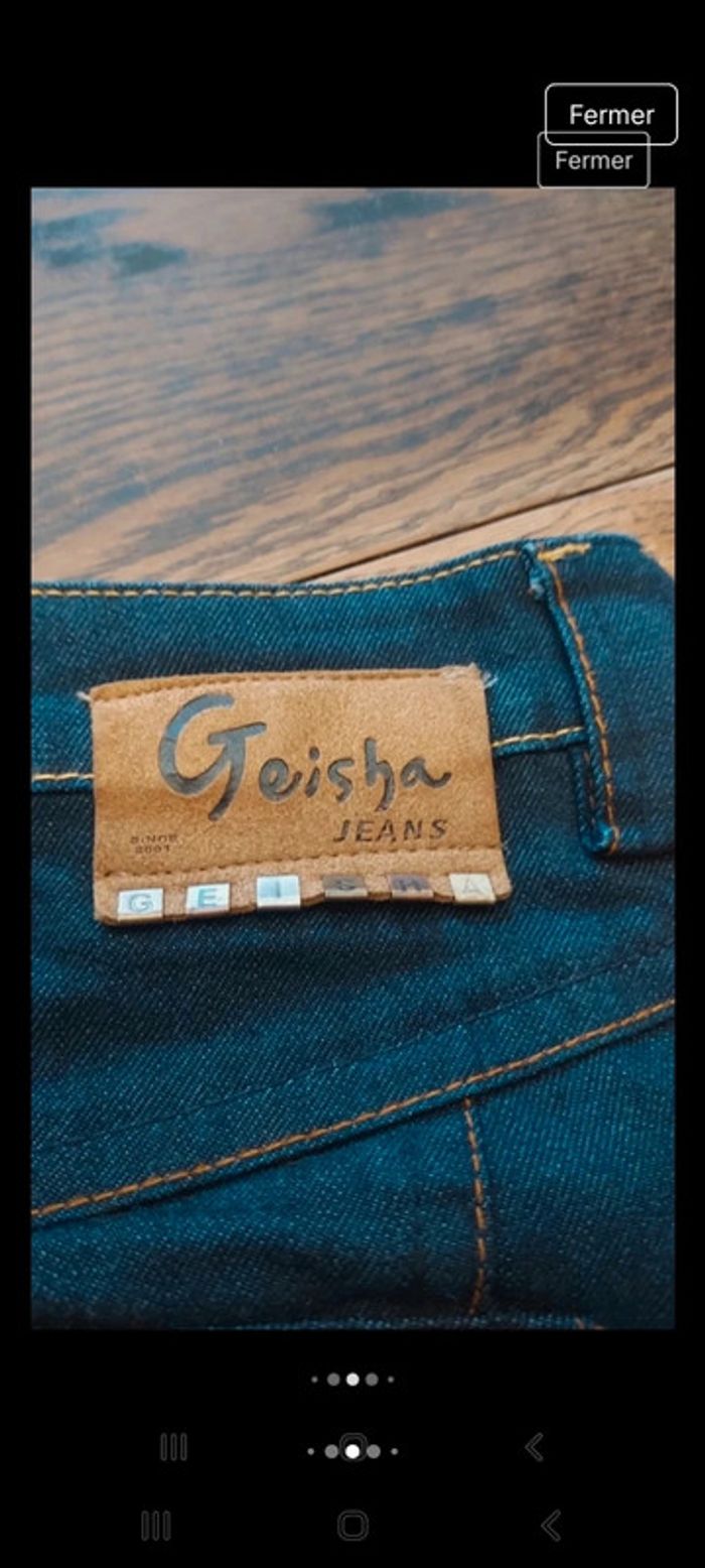 Magnifique Jupe en jeans Geisha taille M - photo numéro 10