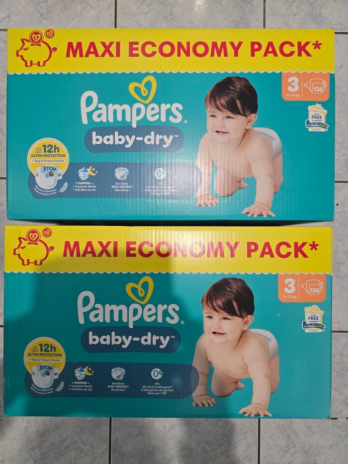 🔥 Pampers Baby Dry / Premium / Harmonie pas cher -30% | Carton < 13,50€ 🔥 - photo numéro 3
