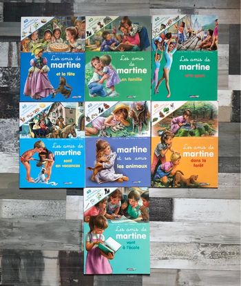 Lot de 7 livres martine