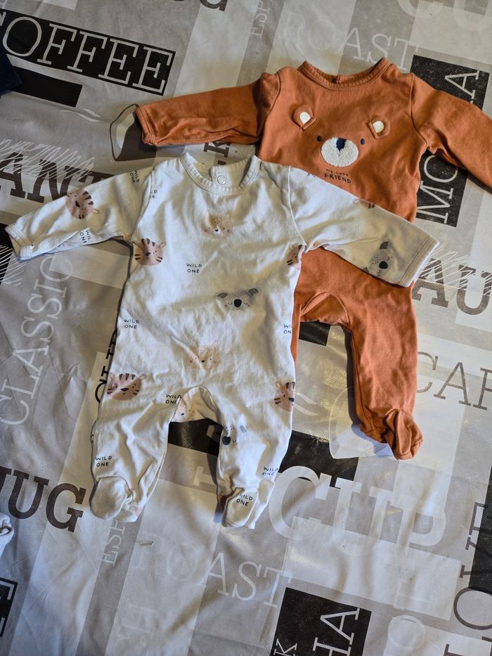 2 pyjama coton 1 mois