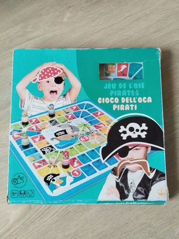 Jeu de l'oie pirates en bois