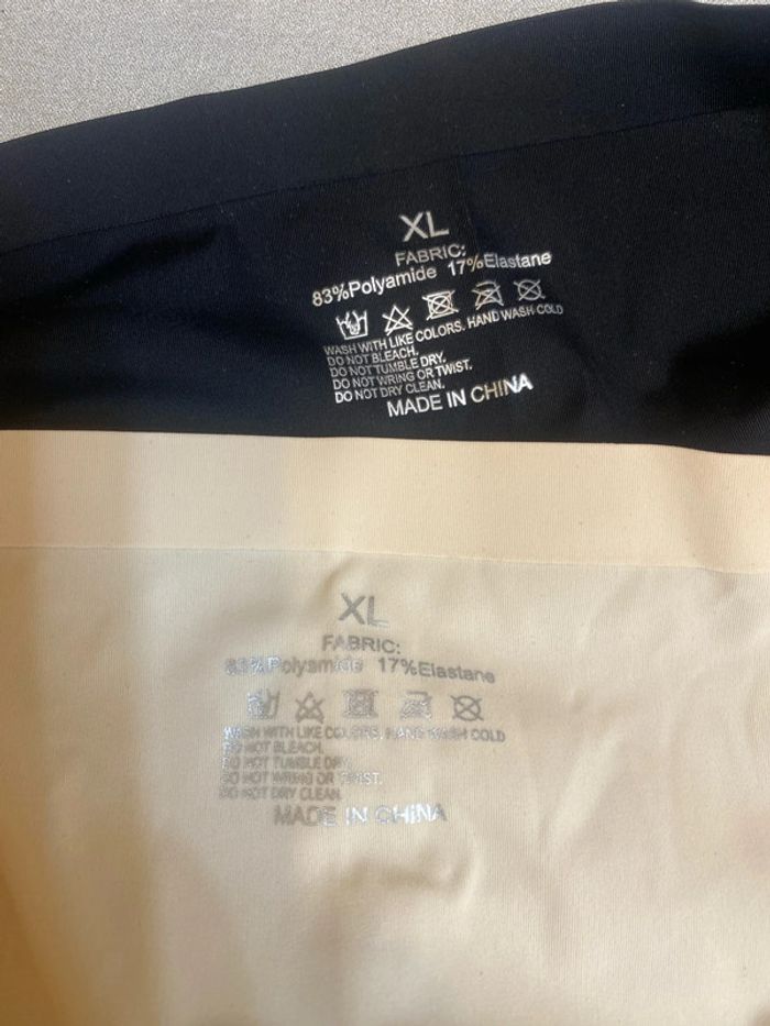 Lot de 2 Panty jupes noir et beige taille XL = 42-44 neufs - n37h - photo numéro 6