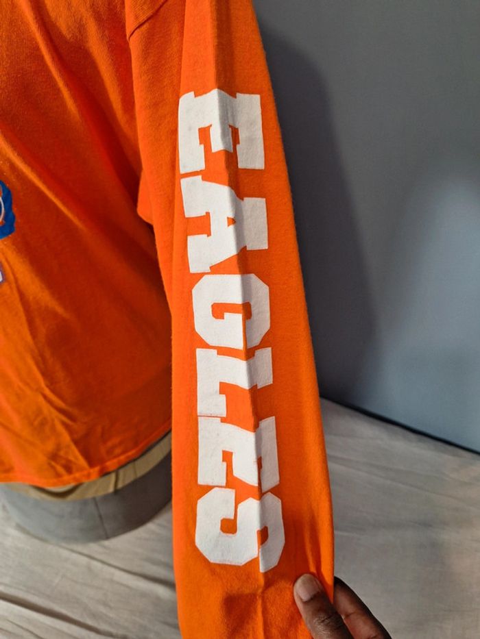 tee shirt manches longues imprime vintage gildan - canutillo eagles playoffs 2014 - taille L (502) - photo numéro 5