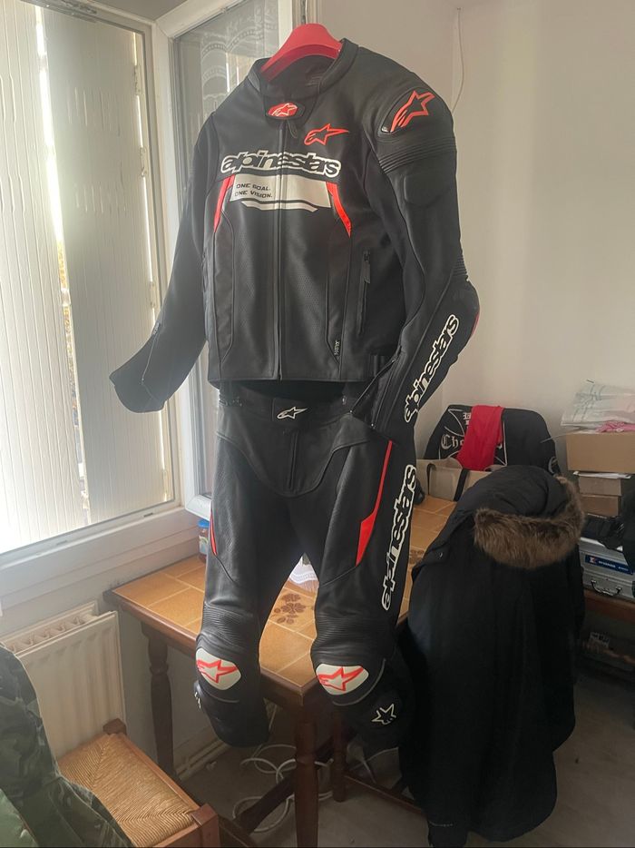 Combinaison piste cuir Alpinestars 2 pièces - photo numéro 4