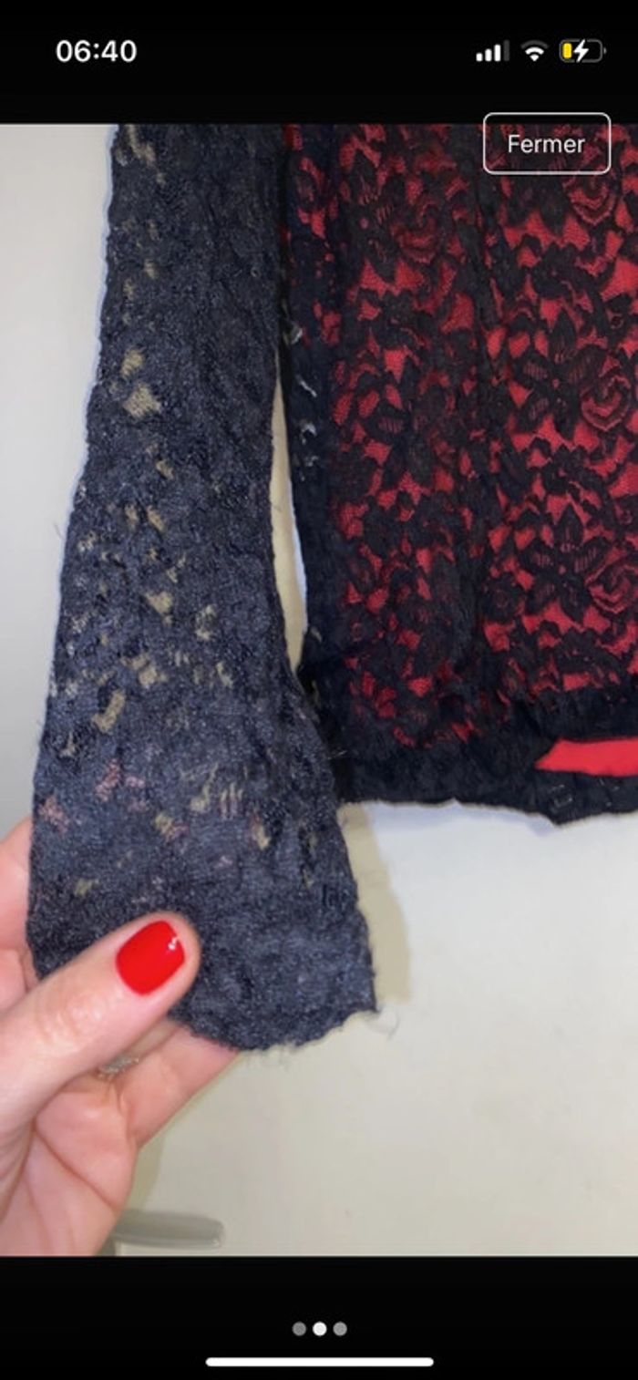 Haut dentelle taille 40 - photo numéro 3